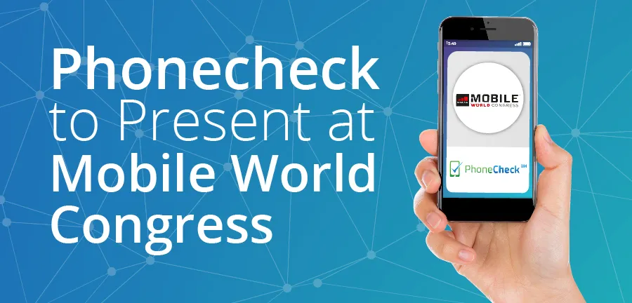PhoneCheck Apresentação no Mobile World Congress em Xangai